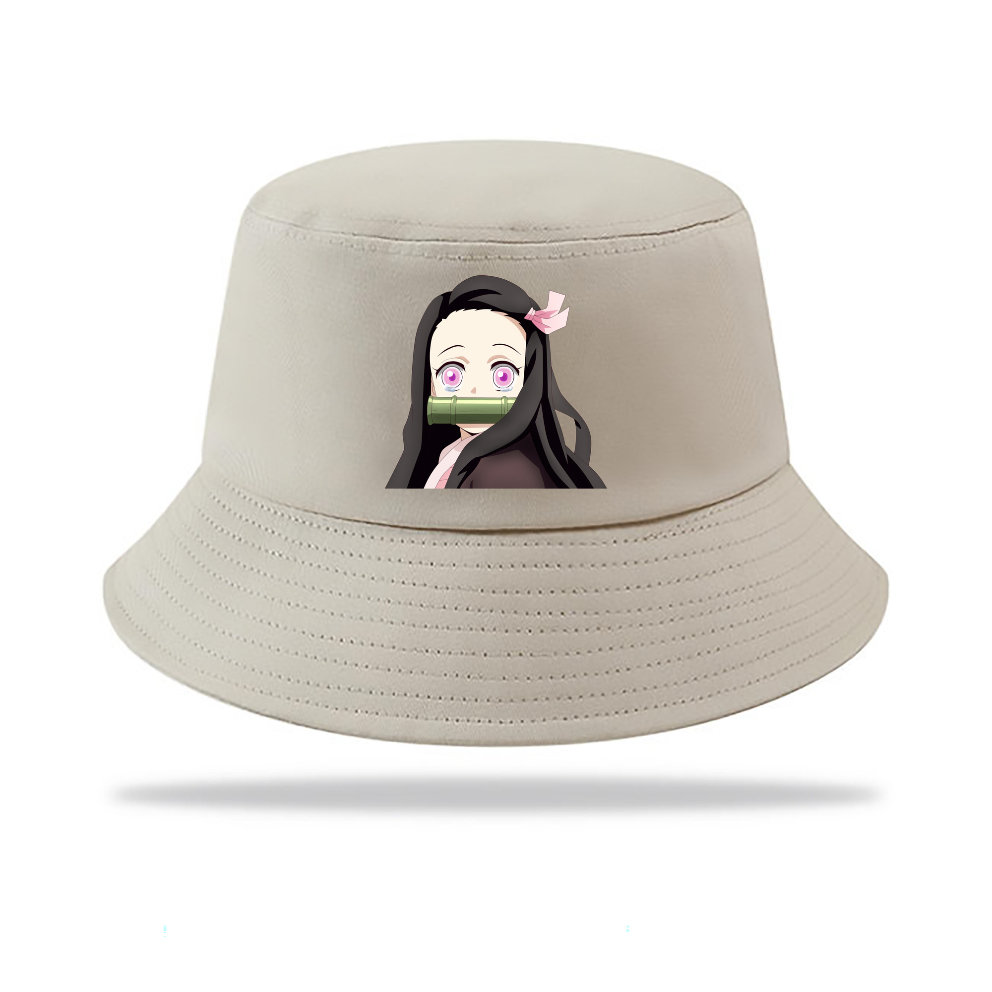 （画像用） 鬼滅の刃（きめつのやいば）竈門 禰󠄀豆子／かまど ねずこ Kamado Nezuko アウトドア日除けバケットハット